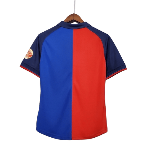 Camisa Barcelona Centenário 1999 Torcedor Azul e Vermelha Masculina