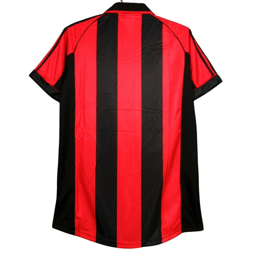 Camisa Futebol AC Milan 1998-99 Home Torcedor Masculina Listrada