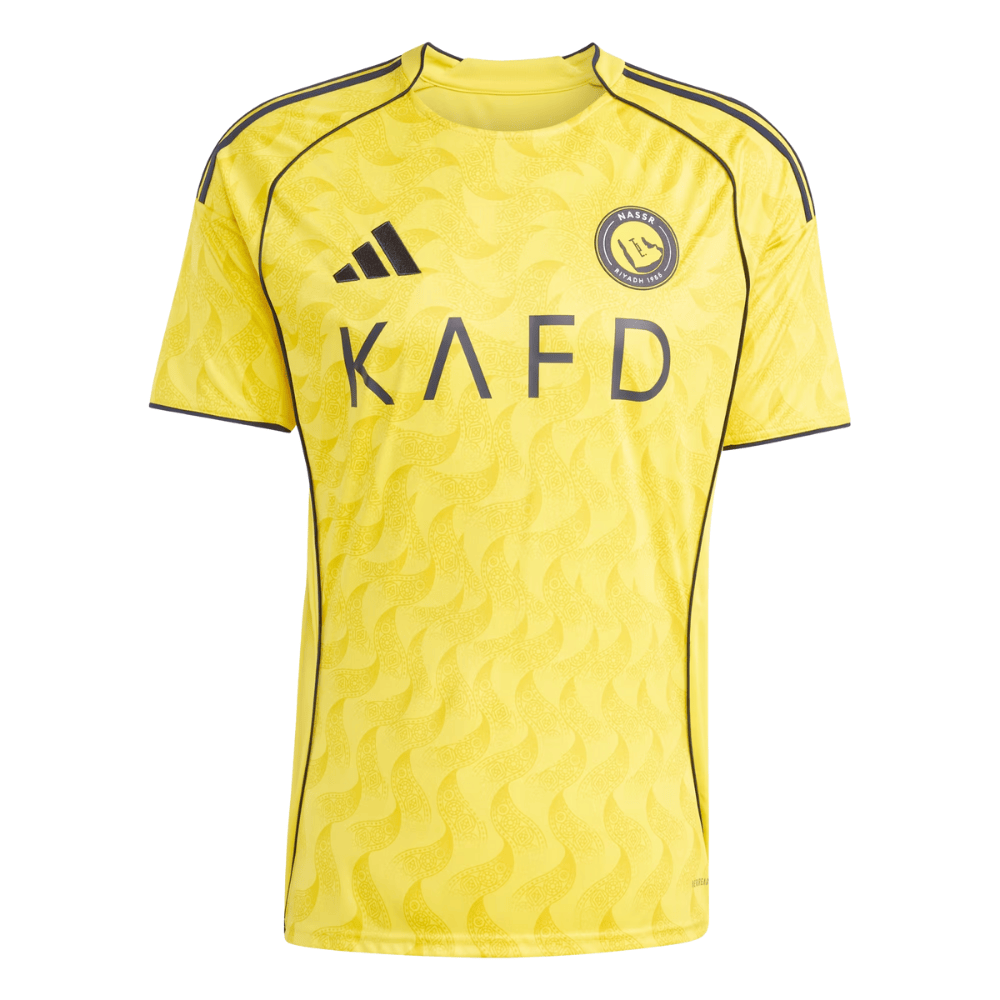 Camisa Futebol Al Nassr FC I 25/26 Ronaldo 7 Amarela Masculina