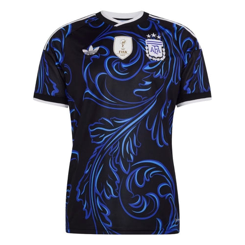 Camisa Futebol Argentina Copa do Mundo 2026 II Patch 2022 Torcedor Preta Masculina