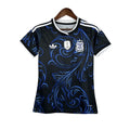 Camisa Futebol Argentina Copa do Mundo 2026 II Patch 2022 Torcedor Preta Feminina