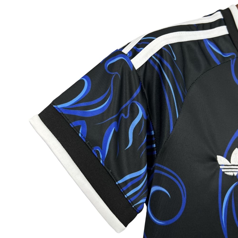 Camisa Futebol Argentina Copa do Mundo 2026 II Patch 2022 Torcedor Preta Feminina