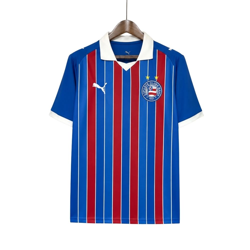 Camisa Futebol Bahia 2026-27 Away Torcedor Azul Listrada Masculina