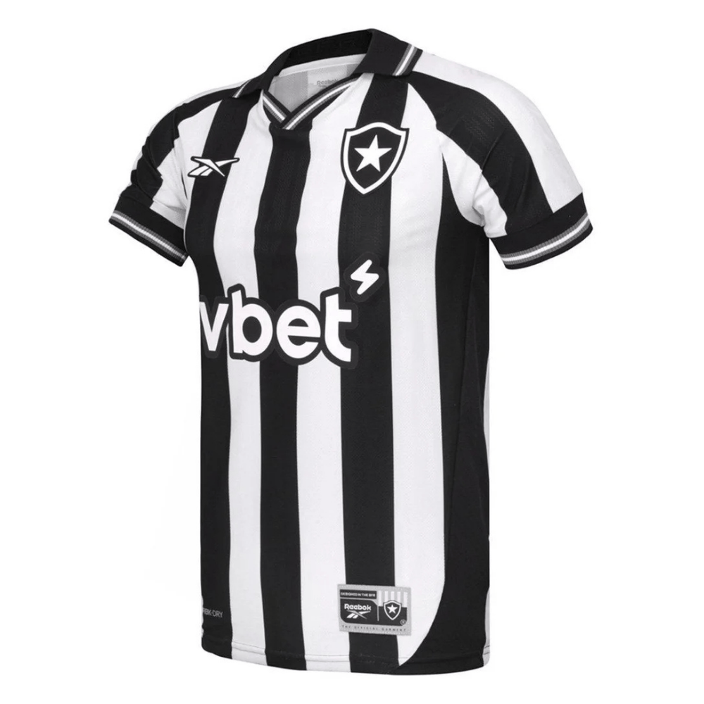 Camisa Futebol Botafogo I 25/26 Torcedor Reebok Listrada Masculina