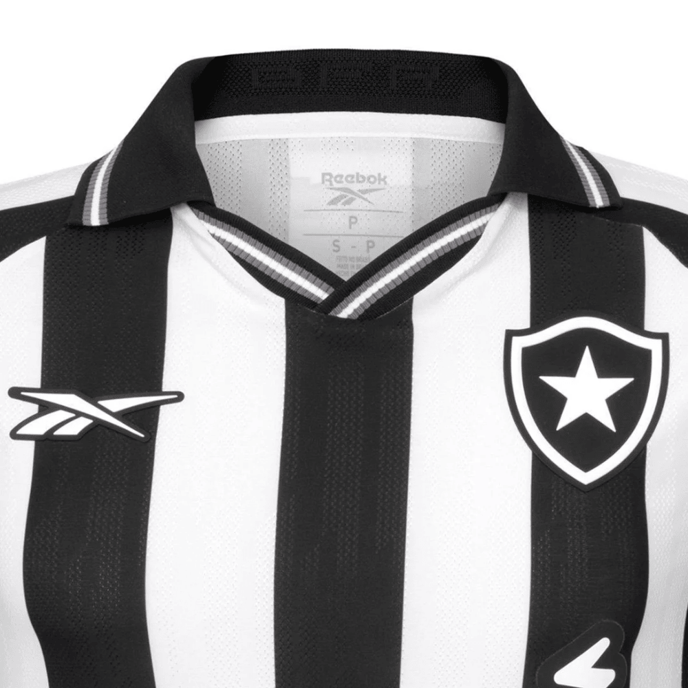 Camisa Futebol Botafogo I 25/26 Torcedor Reebok Listrada Masculina