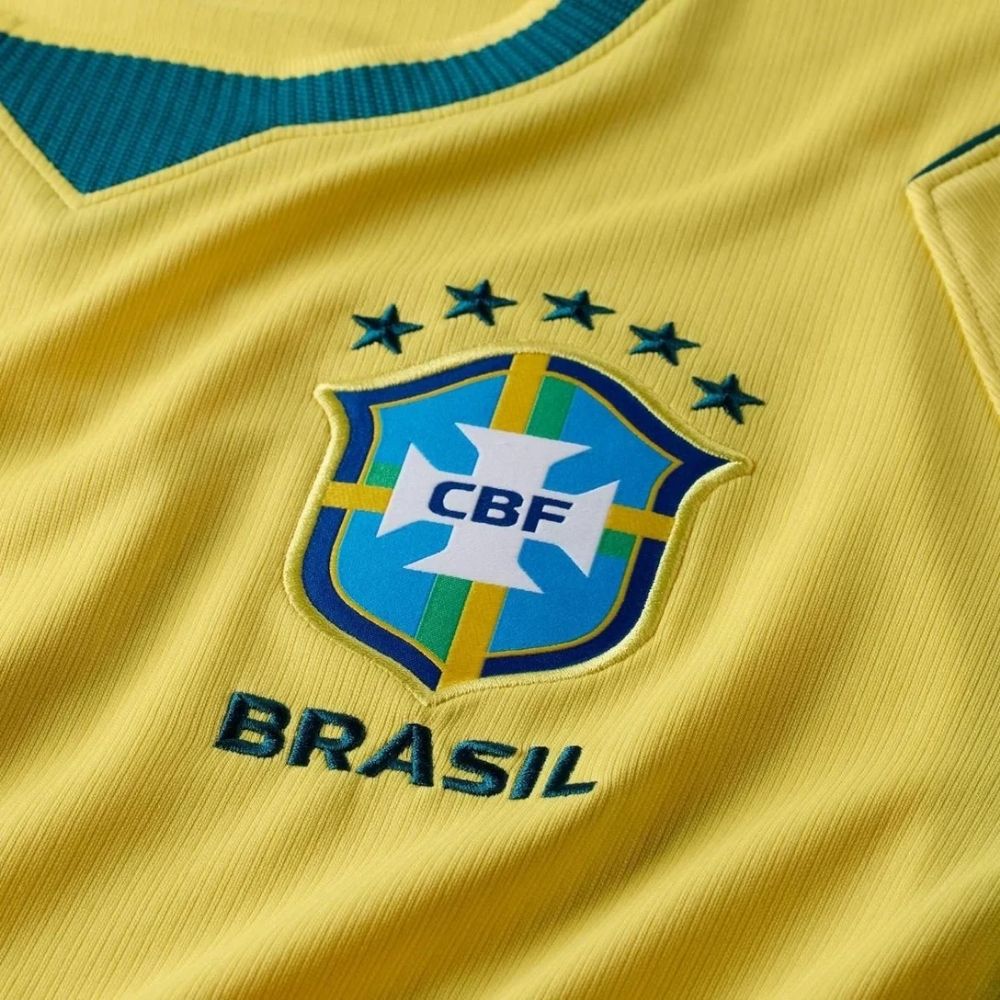 Camisa Futebol Brasil Copa do Mundo 2026 I Torcedor Amarela Masculina