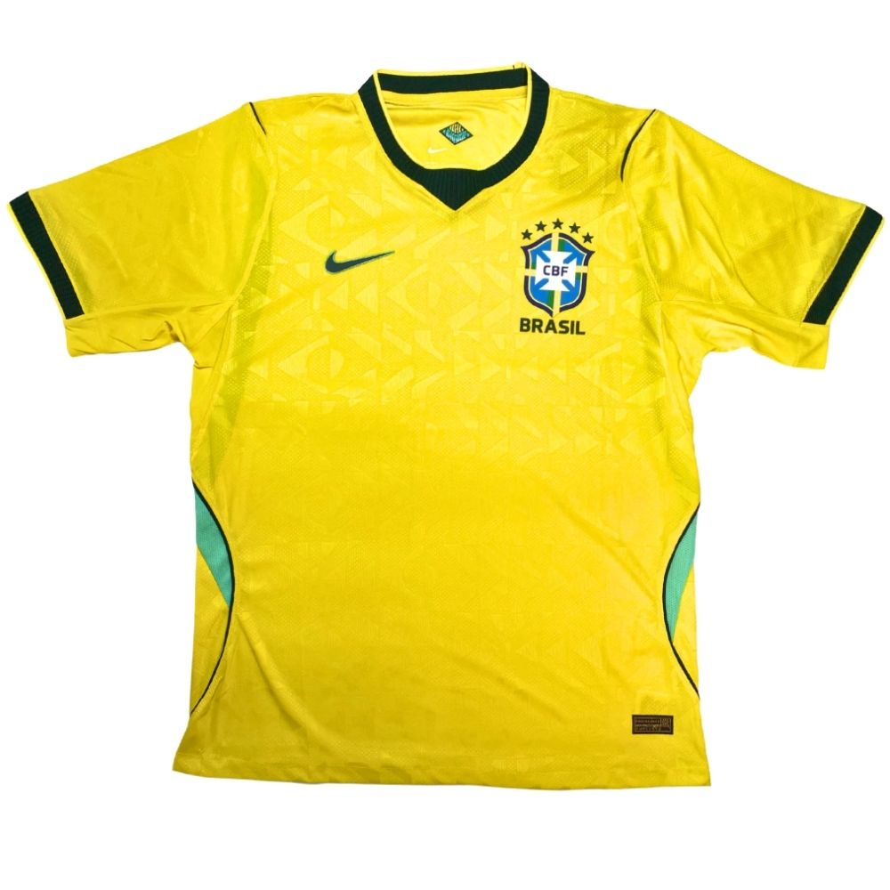 Camisa Futebol Brasil Copa do Mundo 2026 I Jogador Amarela Masculina