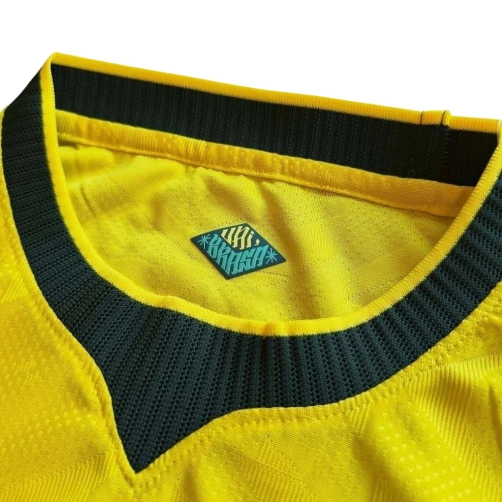 Camisa Futebol Brasil Copa do Mundo 2026 I Jogador Amarela Masculina