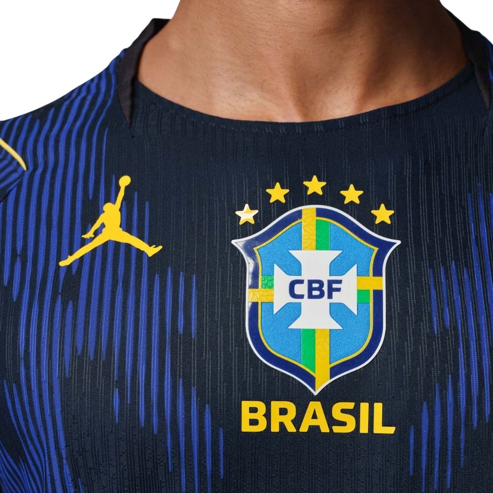 Camisa Futebol Brasil Copa do Mundo 2026 II Jogador Azul Masculina