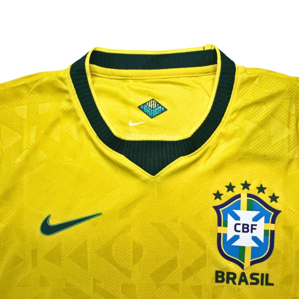 Camisa Futebol Brasil Copa do Mundo 2026 I Jogador Amarela Masculina