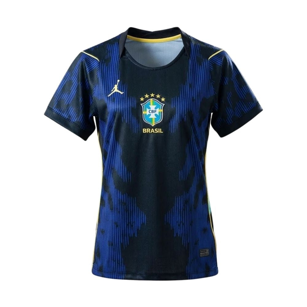 Camisa Futebol Brasil Copa do Mundo 26/27 II Torcedor Azul Feminina