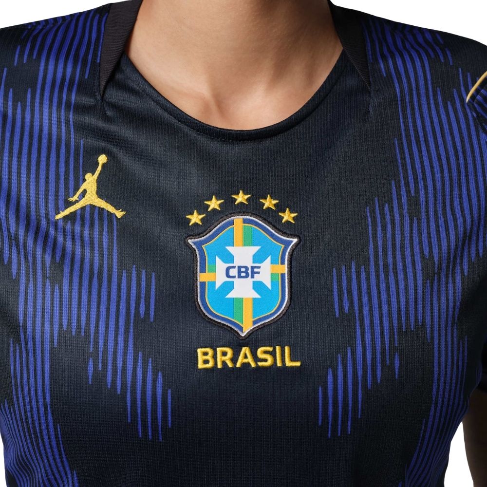 Camisa Futebol Brasil Copa do Mundo 26/27 II Torcedor Azul Feminina
