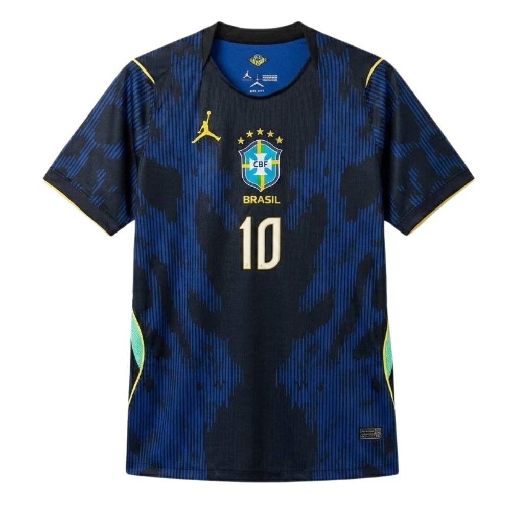 Camisa Futebol Brasil Neymar Jr. 10 Copa do Mundo 2026 II Torcedor Azul Masculina