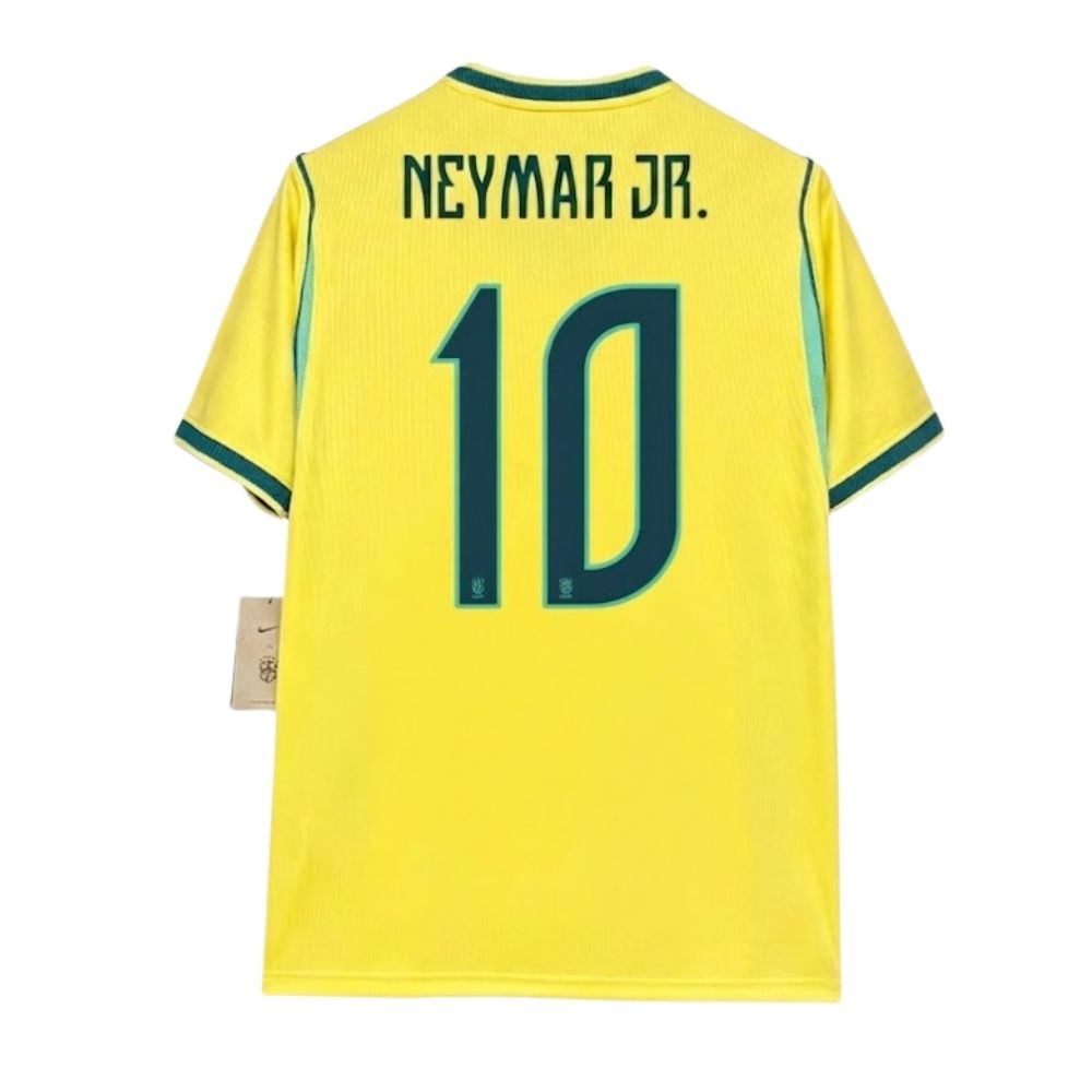 Camisa Futebol Brasil Neymar Jr. 10 Copa do Mundo 2026 I Torcedor Amarela Masculina