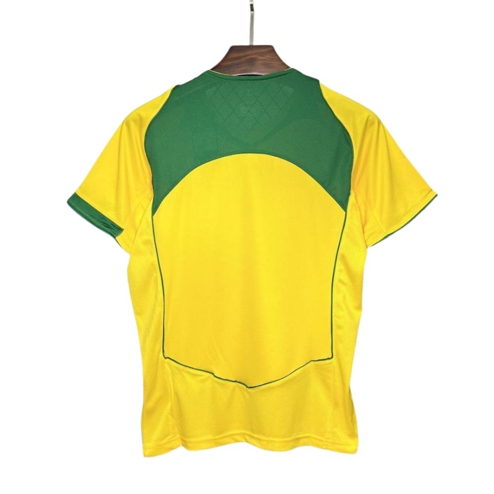 Camisa Futebol Brasil Retrô 04/05 I Total 90 Amarela Masculina