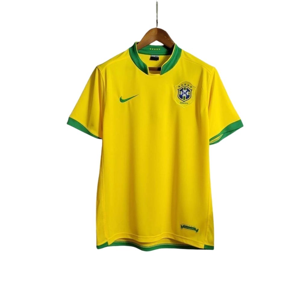 Camisa Futebol Brasil Retrô 2006 I Amarela Masculina