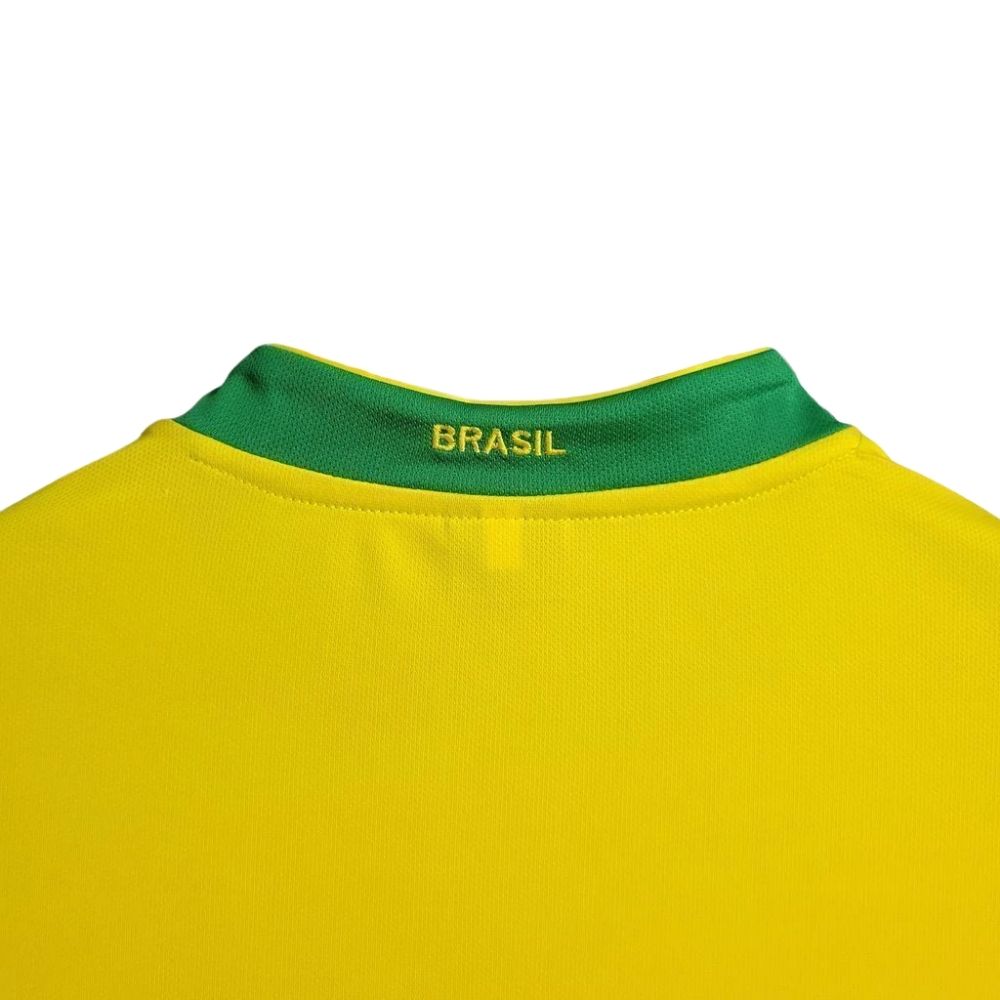 Camisa Futebol Brasil Retrô 2006 I Amarela Masculina