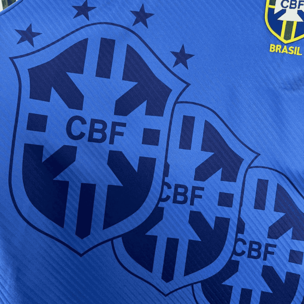 Camisa Futebol Brasil Retrô II Copa do Mundo 1994 Azul Masculina