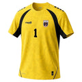 Camisa Futebol Cabo Verde Goleiro Vozinha 1 Copa do Mundo 2026 Torcedor Amarela Masculina