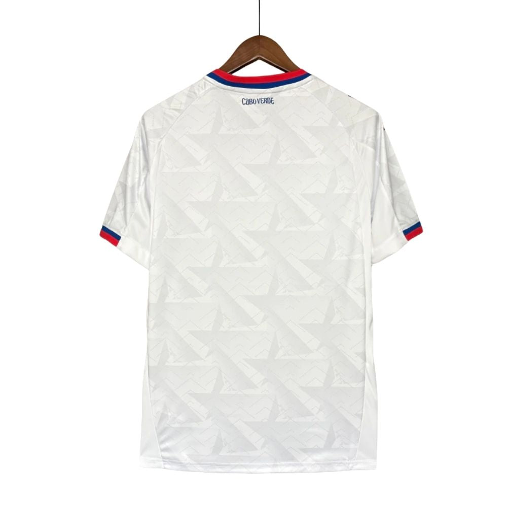 Camisa Futebol Cabo Verde II Copa do Mundo 2026 Torcedor Branca Masculina