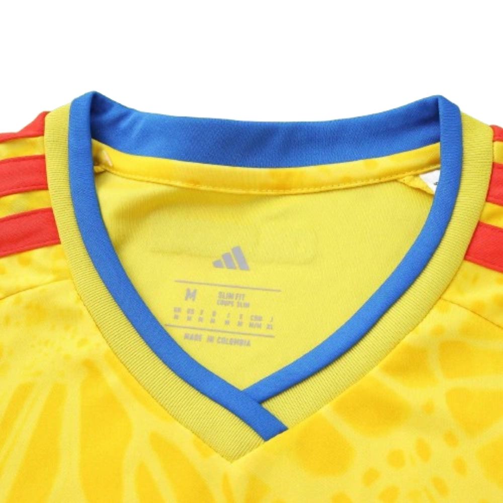 Camisa Futebol Colombia I 2026 Torcedor Amarela Feminina