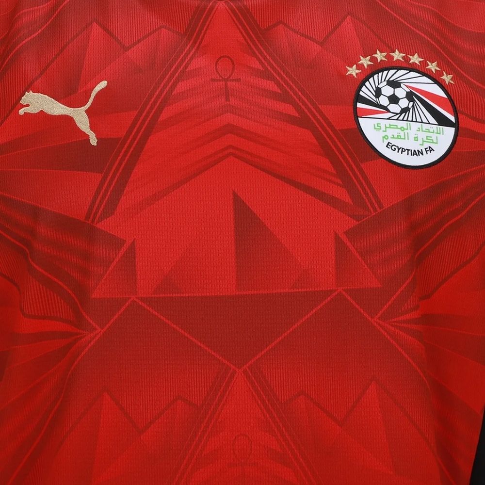Camisa Futebol Egito Copa do Mundo 2026 I Torcedor Vermelha Masculina