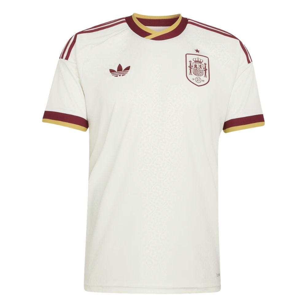 Camisa Futebol Espanha Copa do Mundo 2026 II Torcedor Off White Masculina