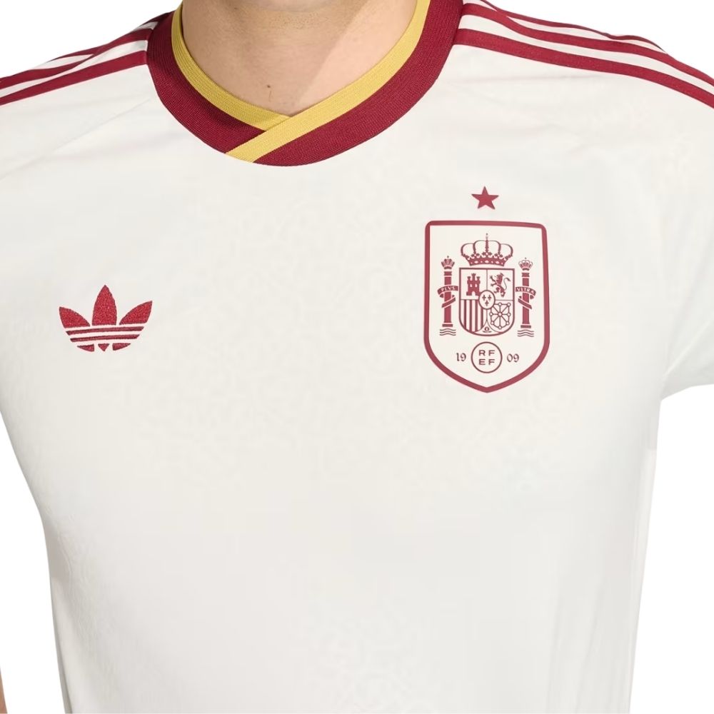 Camisa Futebol Espanha Copa do Mundo 2026 II Torcedor Off White Masculina