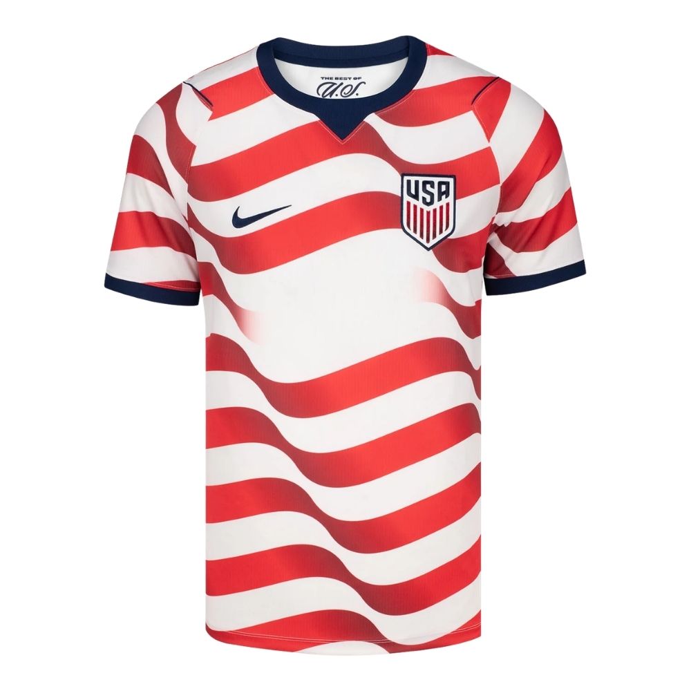 Camisa Futebol Estados Unidos Copa do Mundo 2026 I Torcedor Branca e Vermelha Masculina