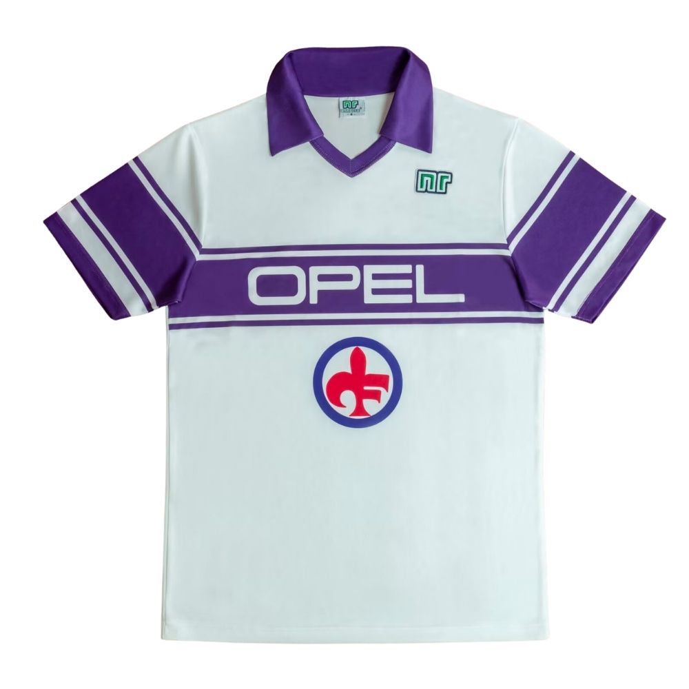 Camisa Futebol Fiorentina 1984-85 Away Torcedor Masculina Branca