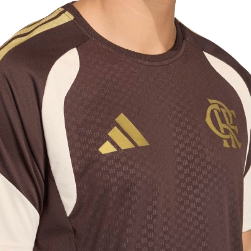 Camisa Futebol Flamengo 26/27 Treino Marrom Torcedor Masculina