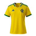 Camisa Futebol Flamengo Brasil 2026/2027 Amarela Torcedor Feminina