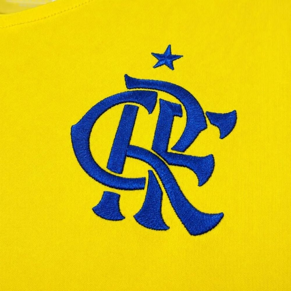 Camisa Futebol Flamengo Brasil 2026/2027 Patch Especial Amarela Torcedor Feminina