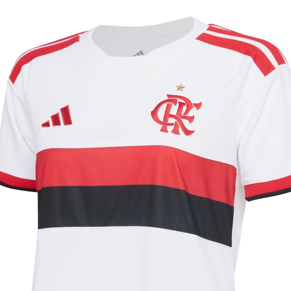 Camisa Futebol Flamengo II 2026 Branca Torcedor Feminina