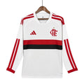 Camisa Futebol Flamengo Manga Longa 2026/2027 Branca Torcedor Masculina