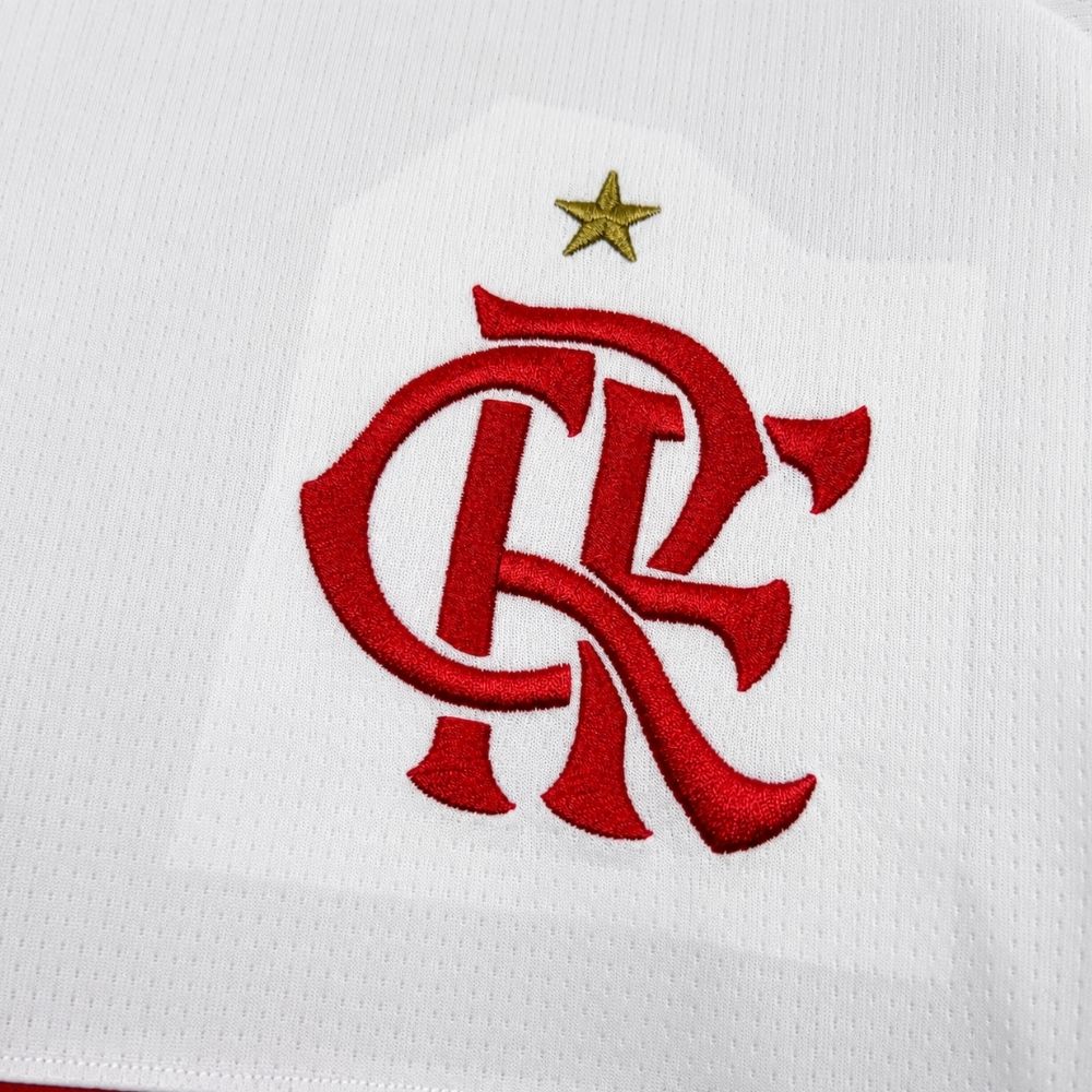 Camisa Futebol Flamengo Manga Longa 2026/2027 Branca Torcedor Masculina