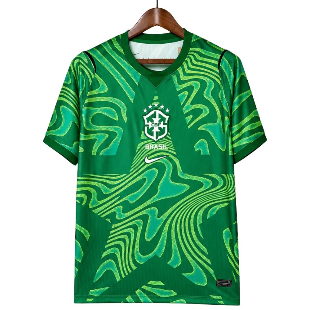 Camisa Futebol Goleiro Brasil Copa do Mundo 2026 Home Torcedor Verde Masculina
