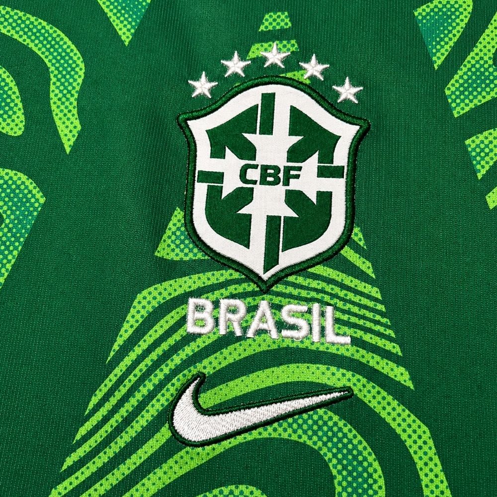 Camisa Futebol Goleiro Brasil Copa do Mundo 2026 Home Torcedor Verde Masculina