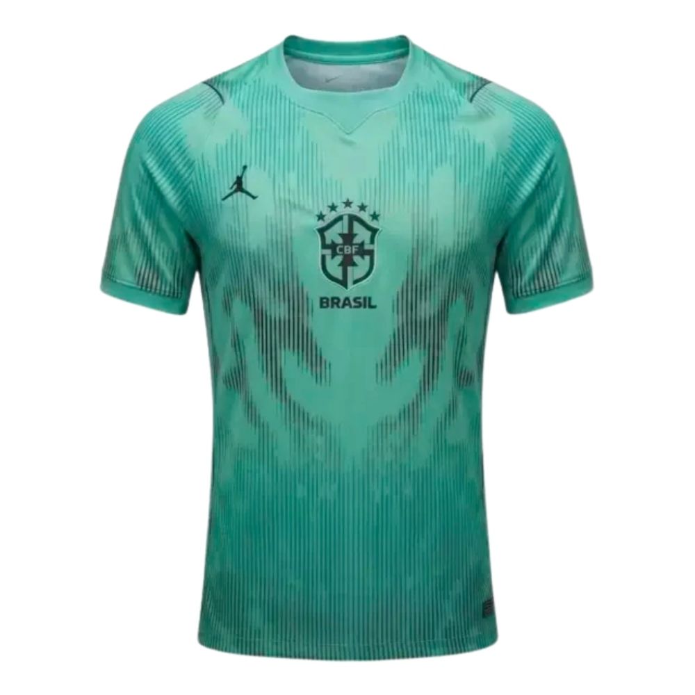 Camisa Futebol Goleiro Brasil Copa do Mundo 2026 Torcedor Verde Masculina