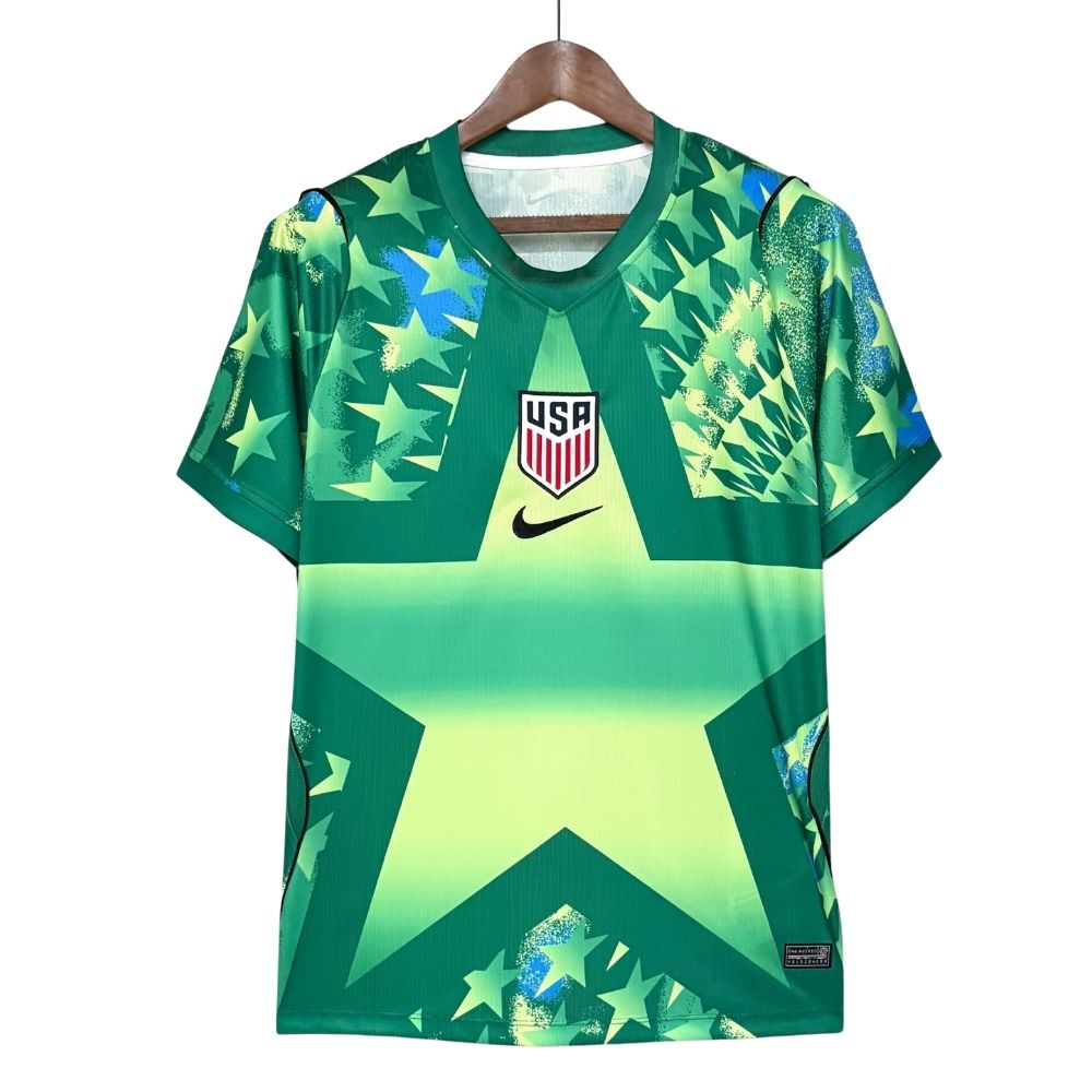 Camisa Futebol Goleiro Estados Unidos Copa do Mundo 2026 Torcedor Verde Masculina