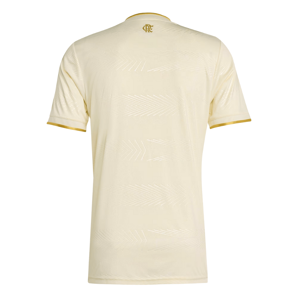 Camisa Futebol III 2025 Flamengo Torcedor Creme Masculina