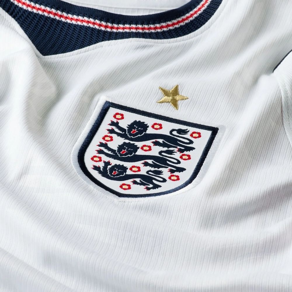 Camisa Futebol Inglaterra Copa do Mundo 2026 I Torcedor Branca Masculina
