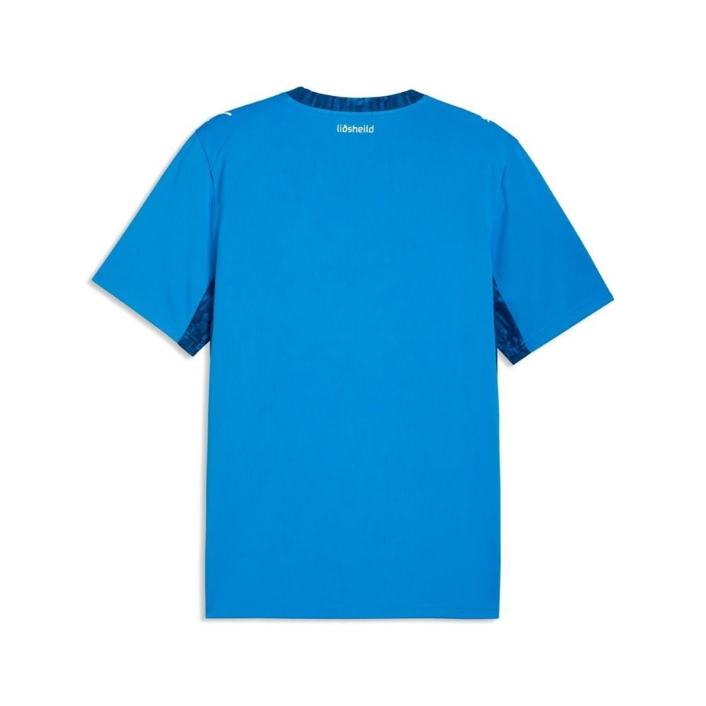 Camisa Futebol Islândia Copa do Mundo 2026 I Torcedor Azul Masculina