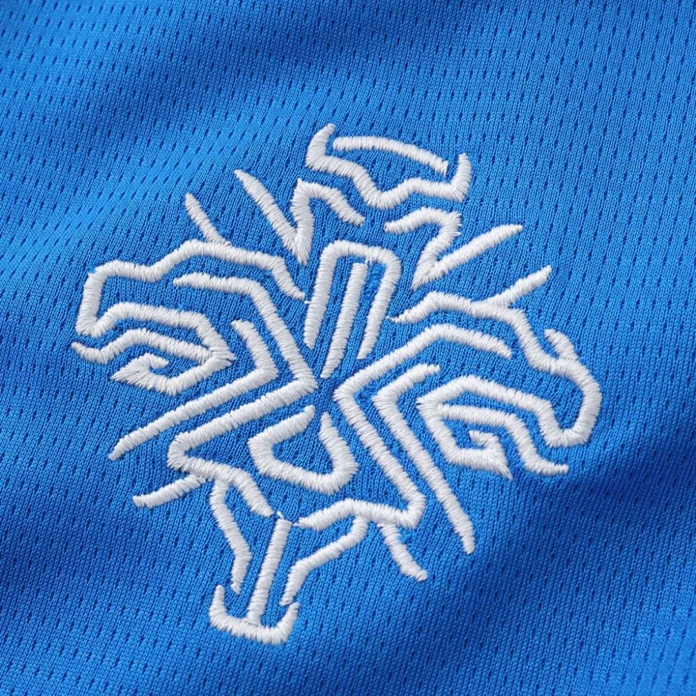 Camisa Futebol Islândia Copa do Mundo 2026 I Torcedor Azul Masculina