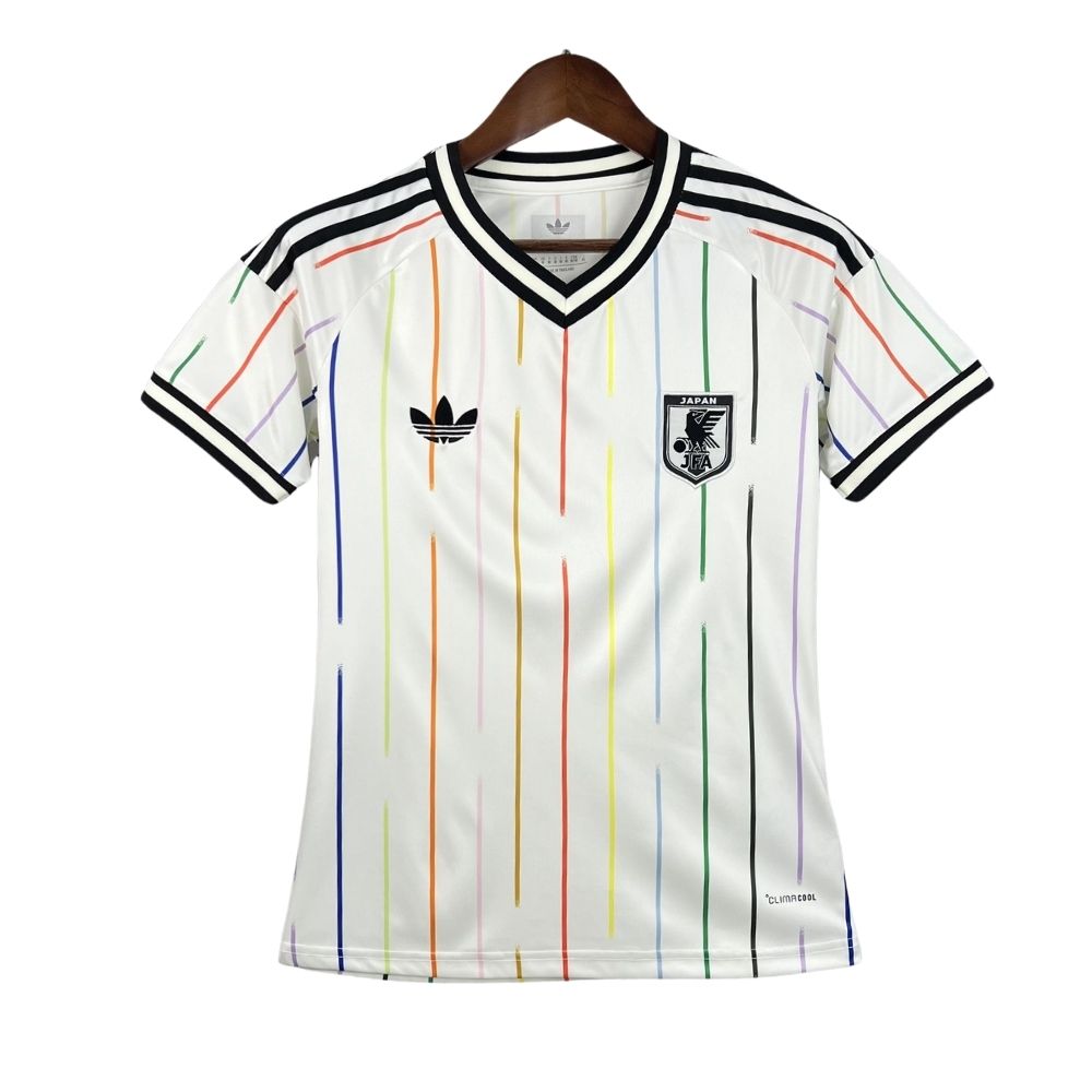 Camisa Futebol Japão Copa do Mundo 2026 II Torcedor Off White Feminina
