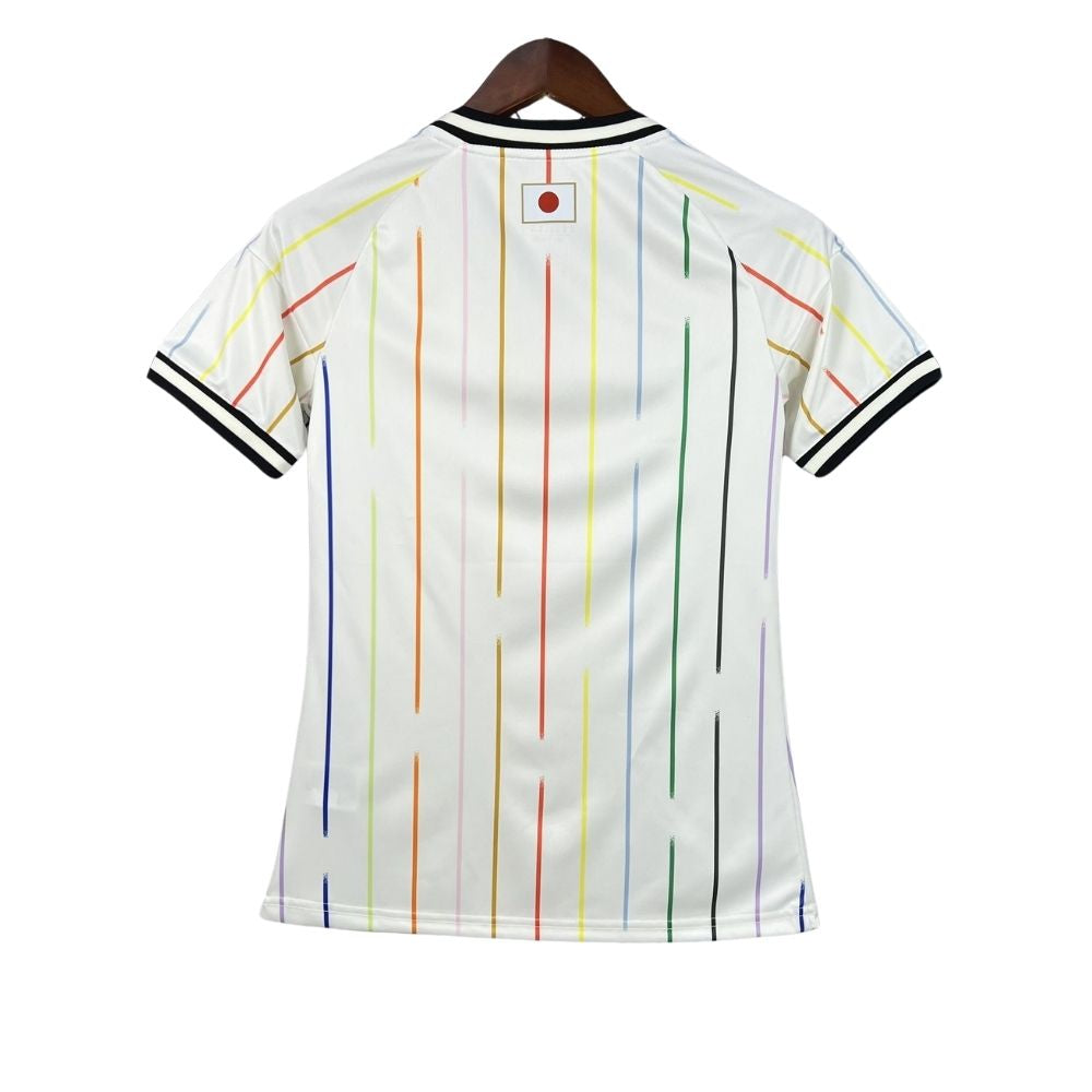 Camisa Futebol Japão Copa do Mundo 2026 II Torcedor Off White Feminina