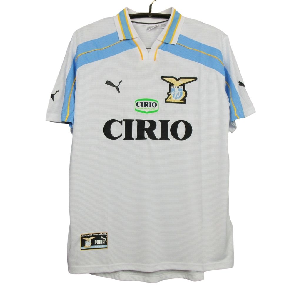 Camisa Futebol Lazio Centenary 1990-00 Torcedor Masculina Branca