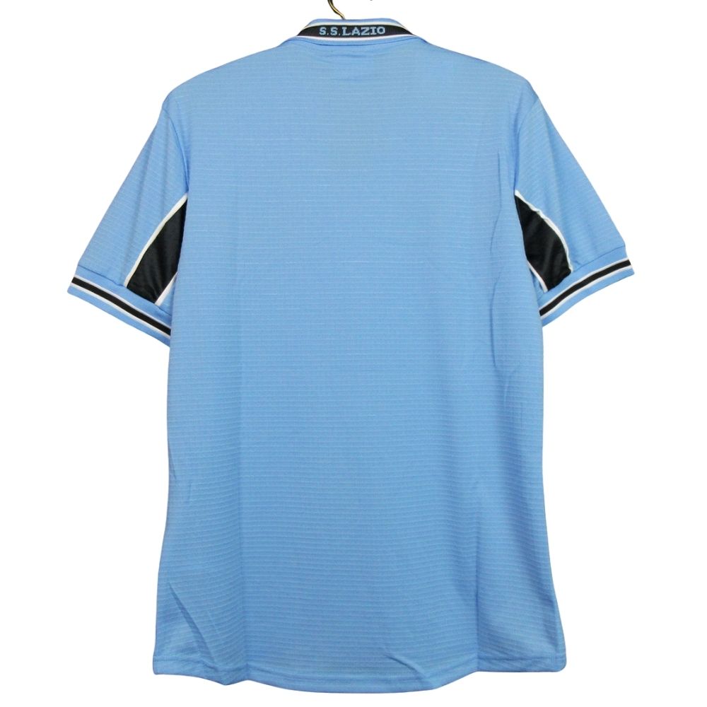 Camisa Futebol Lazio Centenary 1998-00 Home Torcedor Masculina Azul