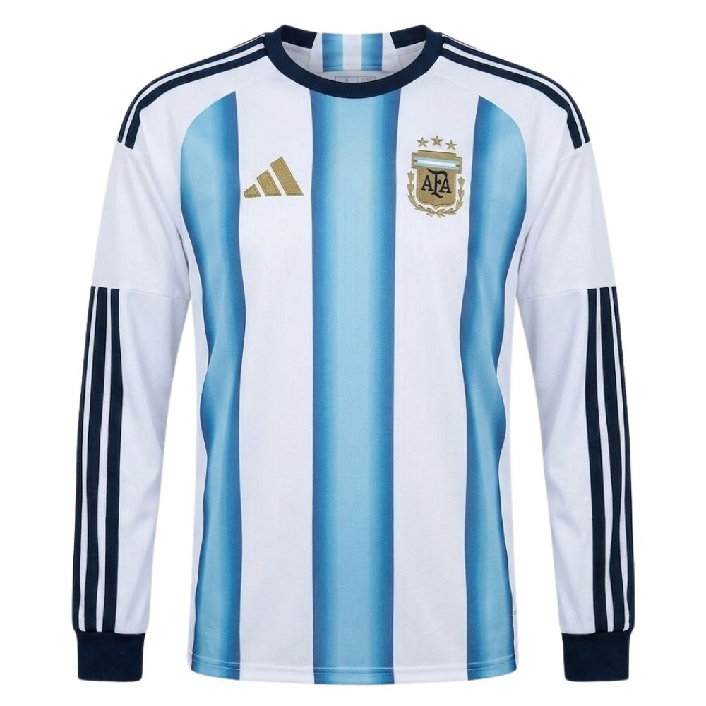 Camisa Futebol Manga Longa Argentina I 2026 Torcedor Listrada Masculina