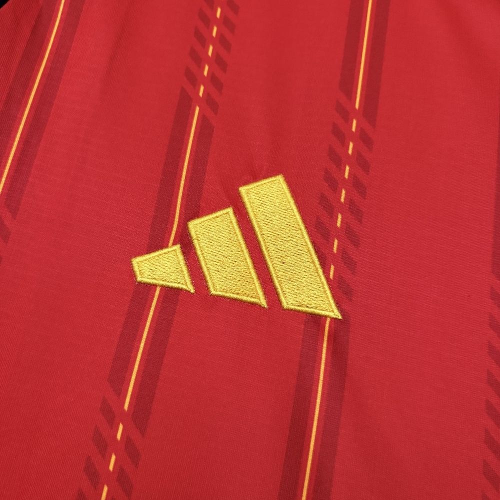 Camisa Futebol Manga Longa Espanha I 2026 Torcedor Listrada Masculina